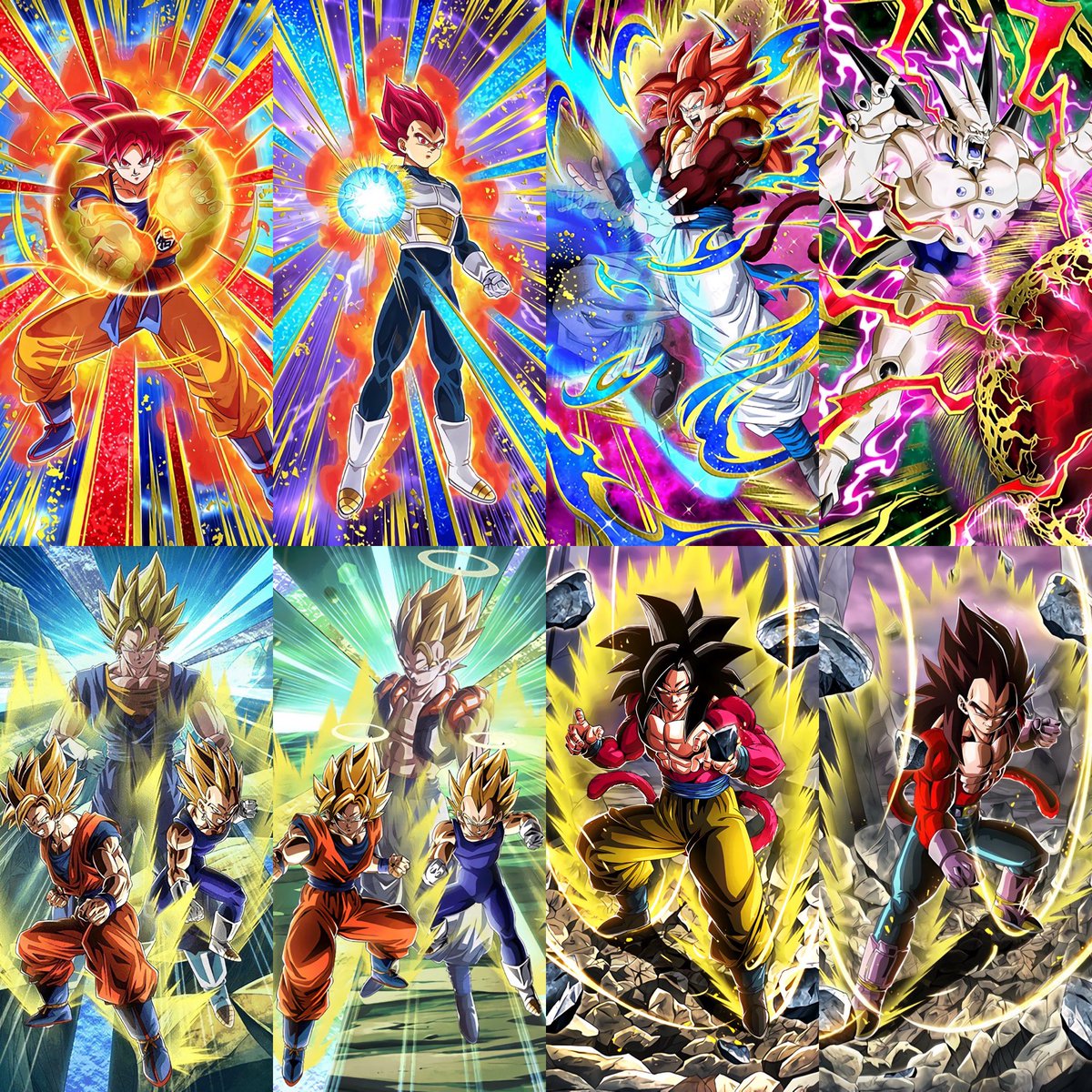 shiny244's tweet image. And just a reminder all these characters are EZAing during the 7th anniversary