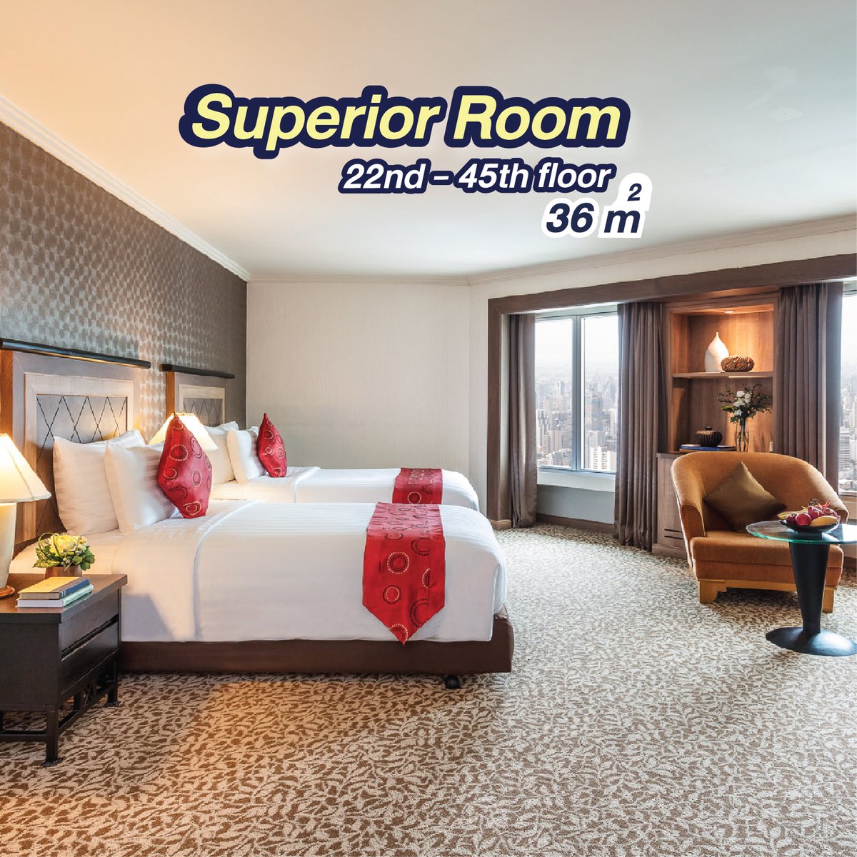 6 แบบห้องพัก #BaiyokeSkyHotel คุณจะเลือกแบบไหนดี? 
เลือกพักผ่อนให้เหมาะกับสไตล์ของคุณ พร้อมประสบการณ์การนอนบนขอบฟ้า...bit.ly/3u0ZE0V
#bangkokhotel #bangkok #staycation