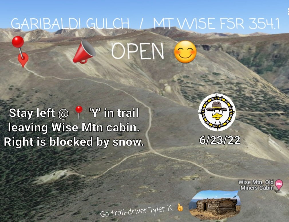 Bushducks's tweet image. CO PASS Page Update 6/23/22: Garibaldi Gulch Road FSR 345.1 OPEN 🤩 thru from Swan River North Fork Road FSR 354.1 MORE bushducks.com/tripreps/passo…