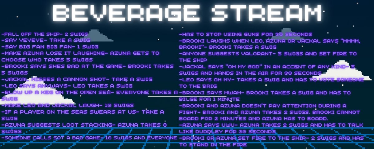 AzunaStar's tweet photo. What we have in store for tonight with @Brookimonsta  @Cr4ckJackal @OldHunterLeo1 https://t.co/gcrlMBYuMY