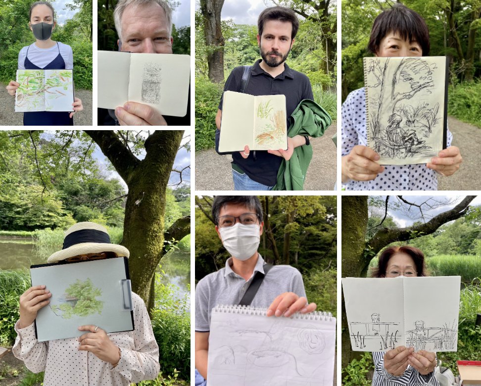 This month, at long last, SCBWI Japan held an in-person event...a Sketch and Word Crawl at the Tokyo Institute for Nature Study! See the SCBWI Japan Event Wrap-up blog post by Marihere: japan.scbwi.org/2022/06/17/ske… #SCBWIJapan #SCBWI #illustration #sketching #writing #Japan #Tokyo