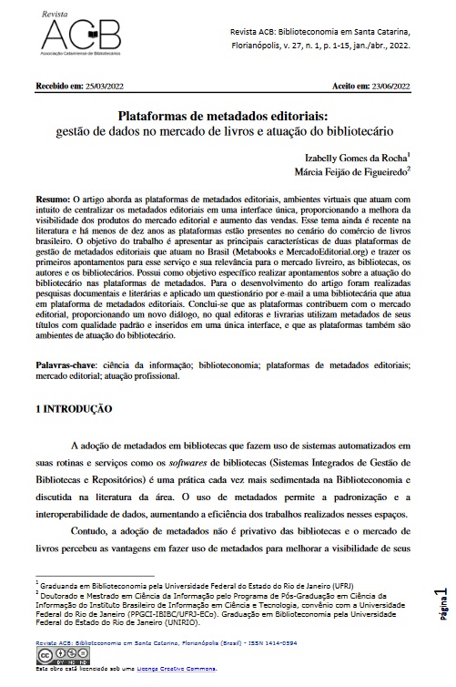 pedroisandretta's tweet photo. Plataformas de metadados editoriais: gestão de dados no mercado de livros e atuação do bibliotecário l "A adoção de metadados para descrição dos itens é o novo ouro do mercado editorial [...]"  #MetadadosEditoriais #Metabooks #MercadoEditorialOrg #Pubnet https://t.co/MlAj8ZkvSj https://t.co/UbMhqzCW4q