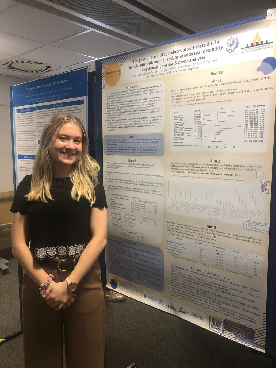 Richards Lab (@richardslabuob) on Twitter photo First in person conference for Baily Thomas funded PhD student <a href="/katmarlow3/">Katherine Marlow, PhD</a> at #NDAS22 #Edinburgh. Presenting her #metaanalyis on the prevalence of self-restraint in #autism and #intellectualdisability 📊 <a href="/CerebraNetwork/">Cerebra Network</a> First in person conference for Baily Thomas funded PhD student <a href="/katmarlow3/">Katherine Marlow, PhD</a> at #NDAS22 #Edinburgh. Presenting her #metaanalyis on the prevalence of self-restraint in #autism and #intellectualdisability 📊 <a href="/CerebraNetwork/">Cerebra Network</a>