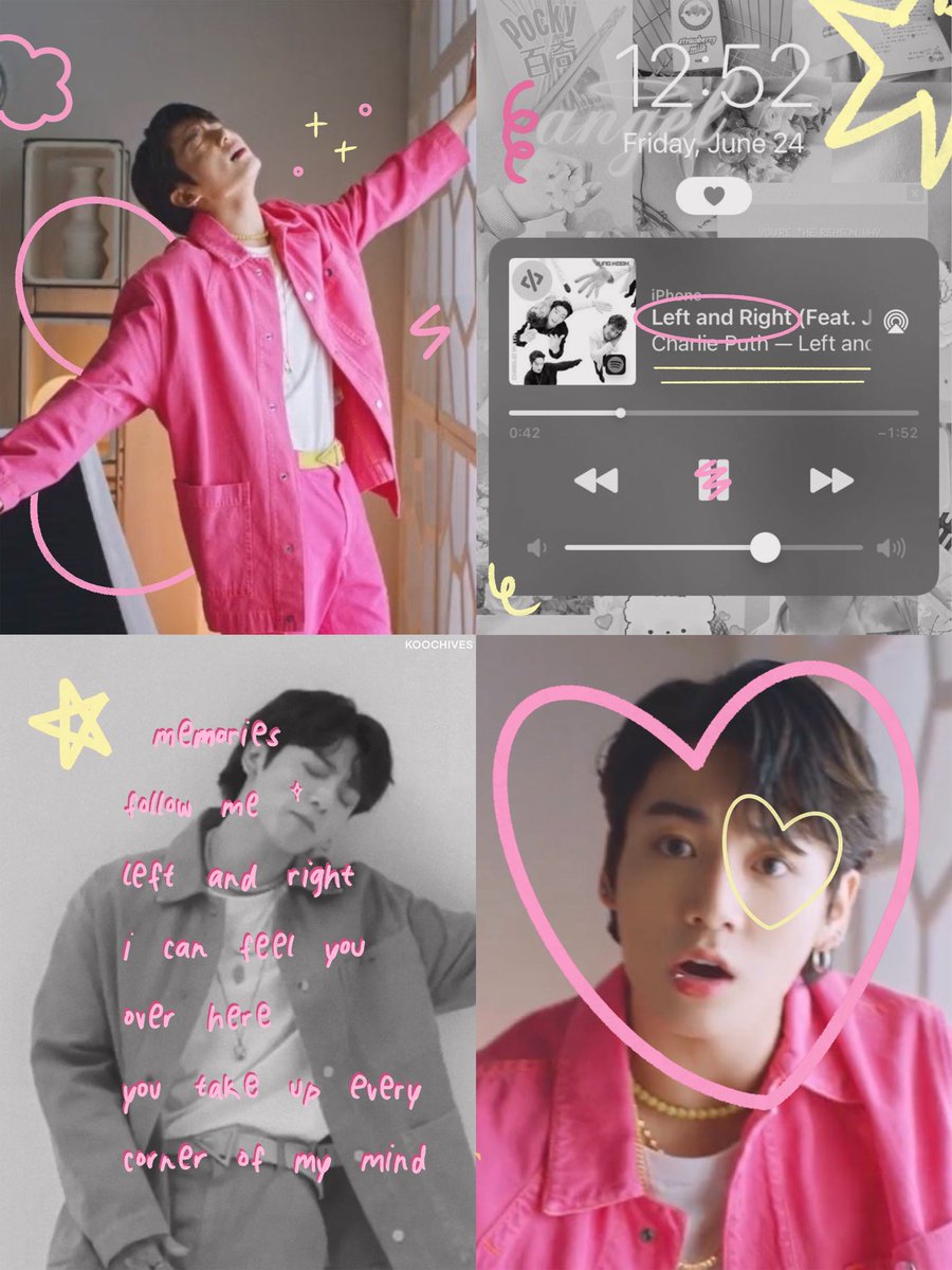 koochives's tweet photo. left and right ft. jungkook 💭💗🧃🌷 https://t.co/XiScNNgr40
