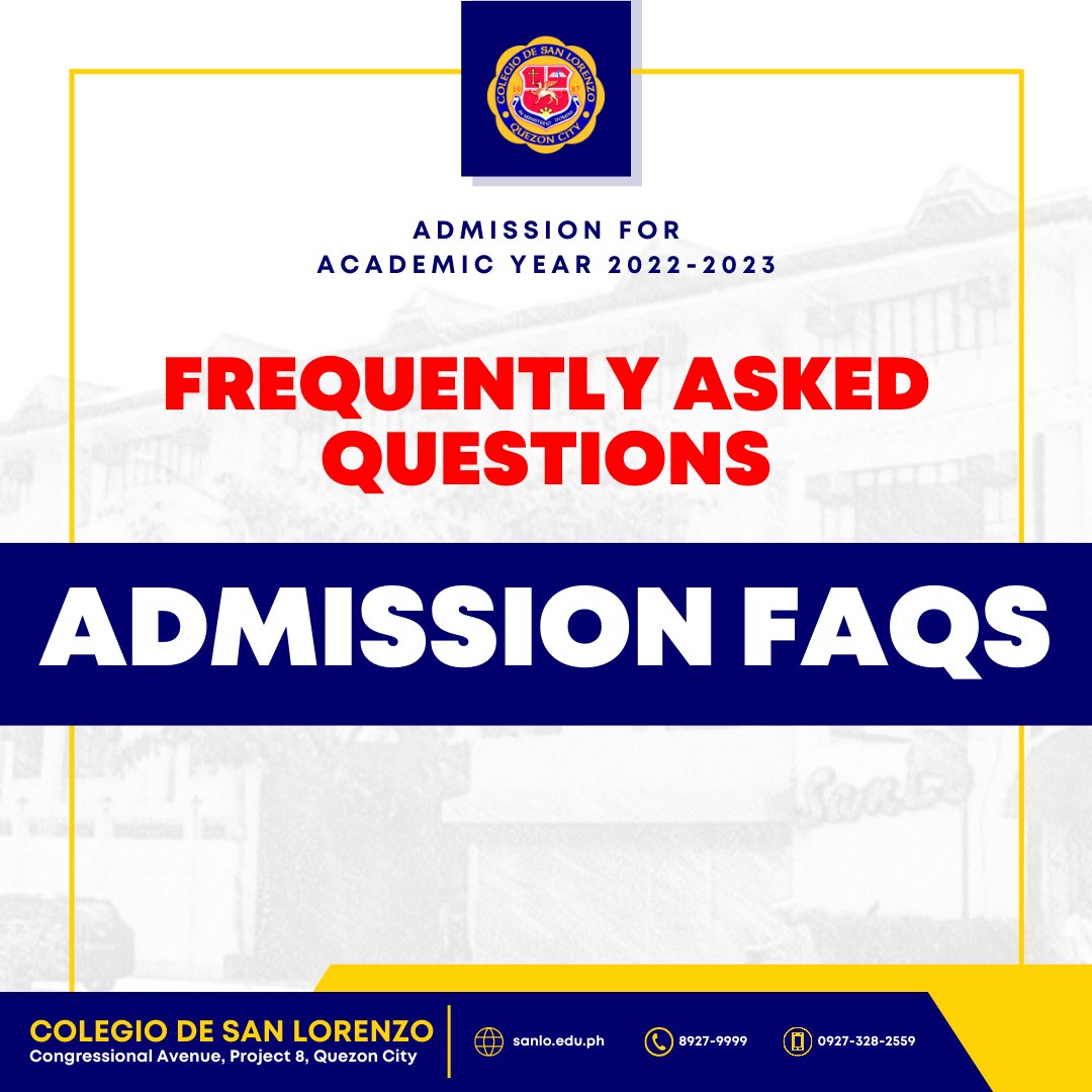cdslofficial's tweet photo. Have questions about this upcoming Academic Year?  🤔 
Click the link (https://t.co/ctL8rANsBY) and check out some Frequently Asked Questions about Admissions. 
You may also send us a message on FB, IG, or Email (https://t.co/JhZUp6Poas.ph@gmail.com) for your further queries. ✉ https://t.co/fzhQxyKhXu