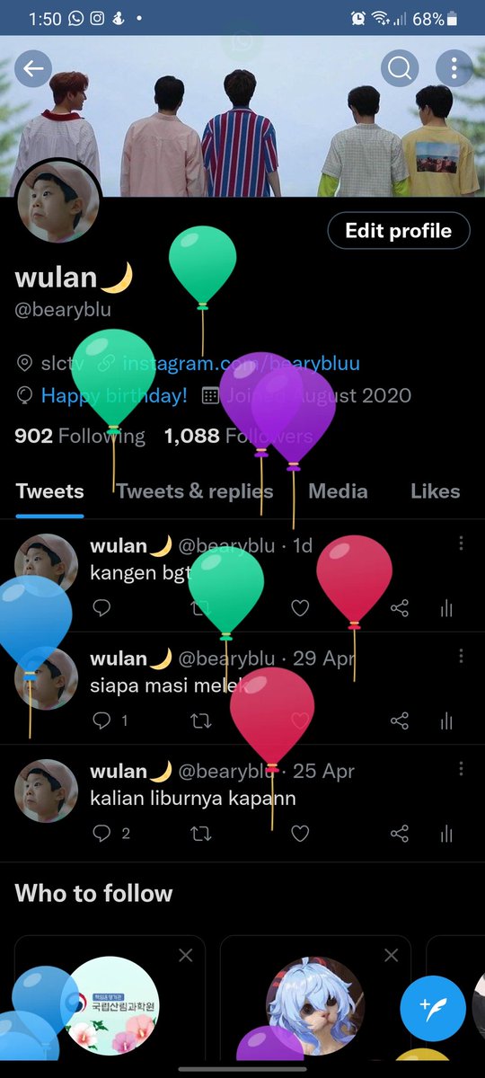 bearyblu's tweet photo. dapet balon https://t.co/dMOO9cBOrt