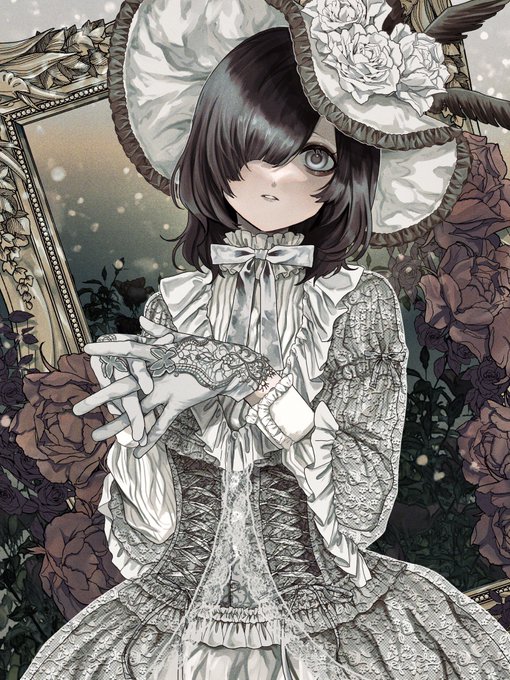 「lace parted lips」 illustration images(Latest)