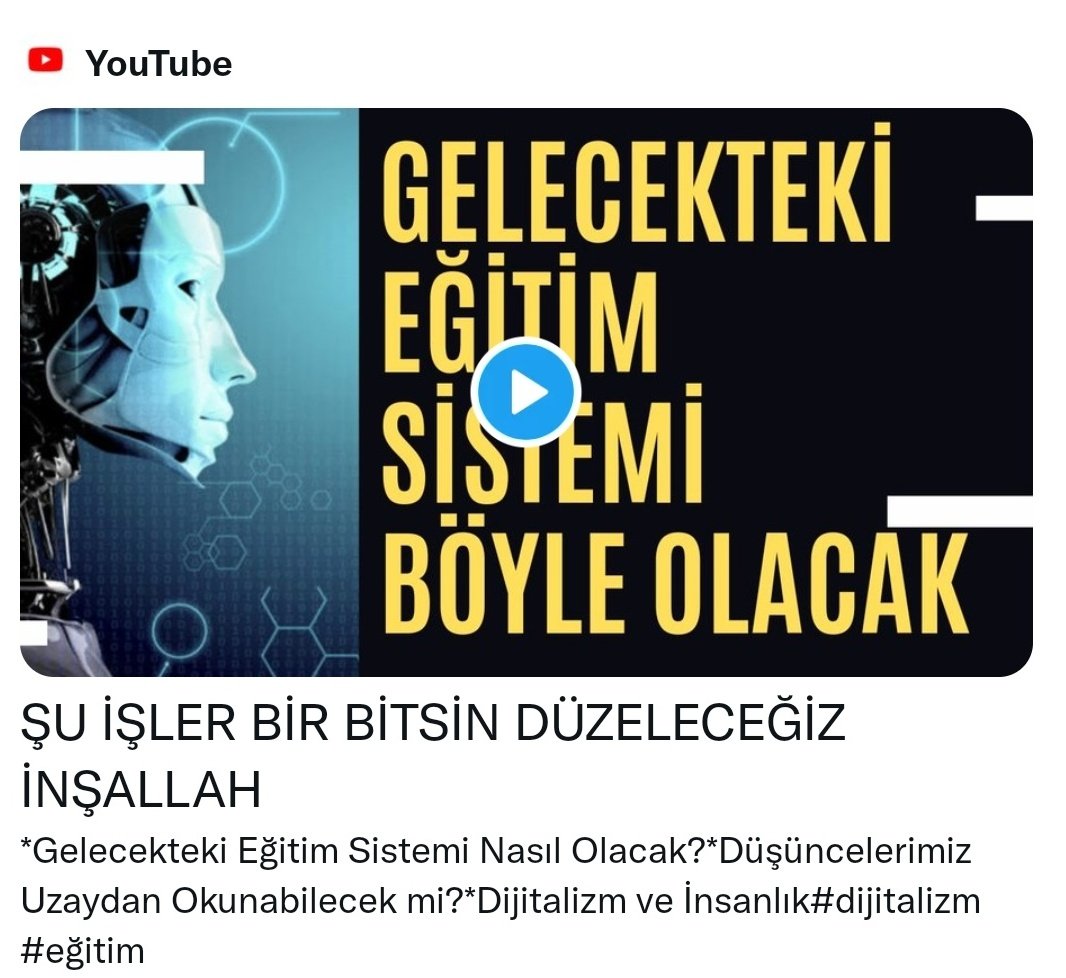 Üniversiteler kalkıyor!
Video:
youtu.be/vWvqwPlq7xg