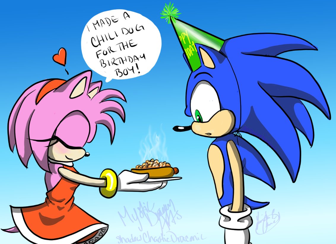 Oodles of Doodles — sonic not liking amy's strawberry shortcake is