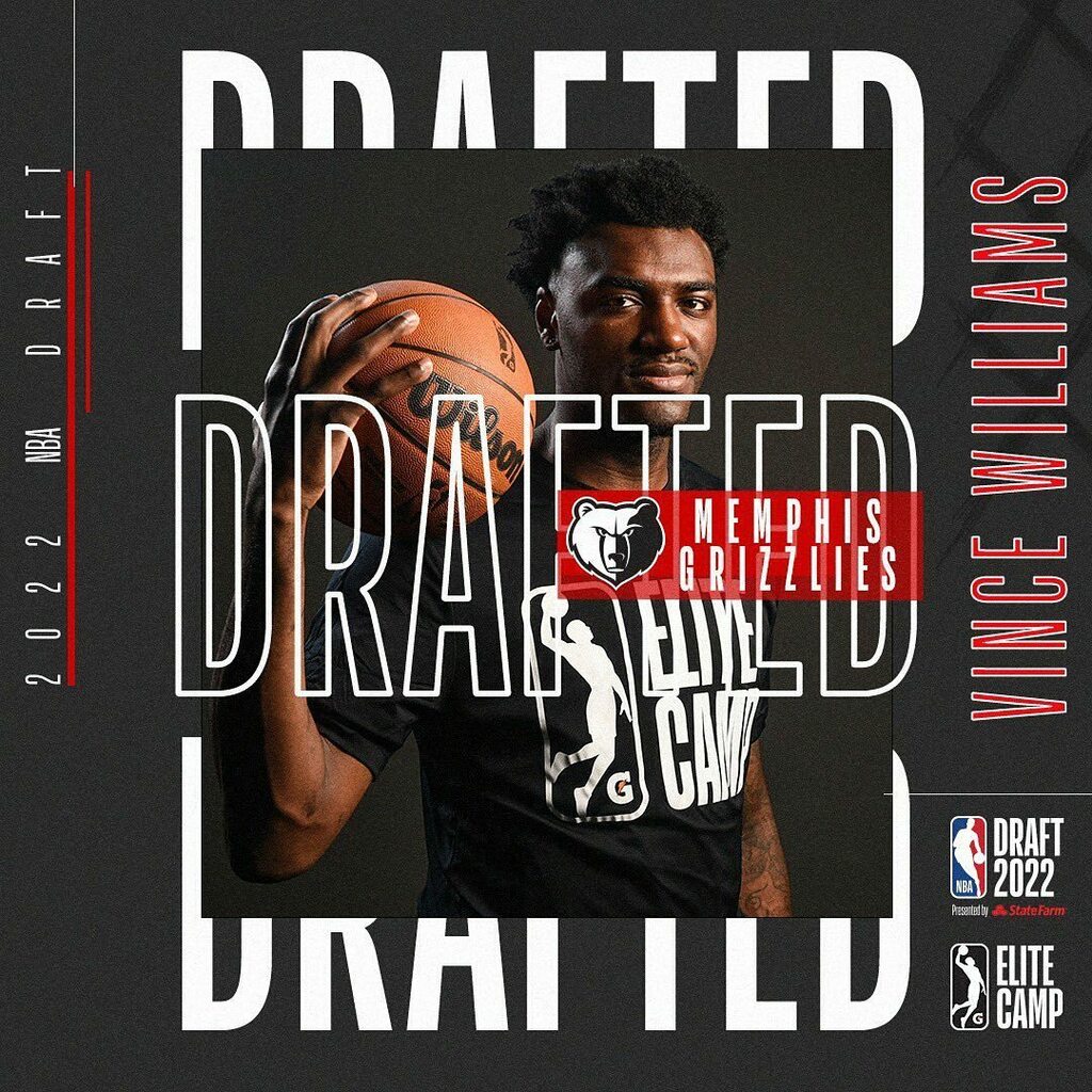Congrats to Vince Williams on being drafted by the Memphis Grizzlies!