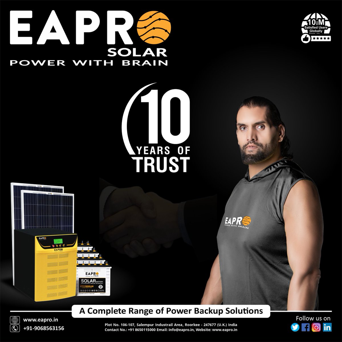 EaproGlobal's tweet photo. With the legacy of team spirit, trust, prosperity, commitment & excellence, EAPRO Global Ltd. is working towards changing the face of the Global Power backup Industry.
Visit: https://t.co/VCP4layy3o
#solarbattery #solarenergy #solarinverter #mpptcontroller #SolarHybridInveters https://t.co/YkMZQHSYir