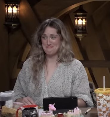 idiosycophant's tweet photo. Marisha talking in Jester’s voice is really so cute 😩😩😩 

#FamiliarProblem
#CriticalRoleSpoilers https://t.co/M66PsDOmdv