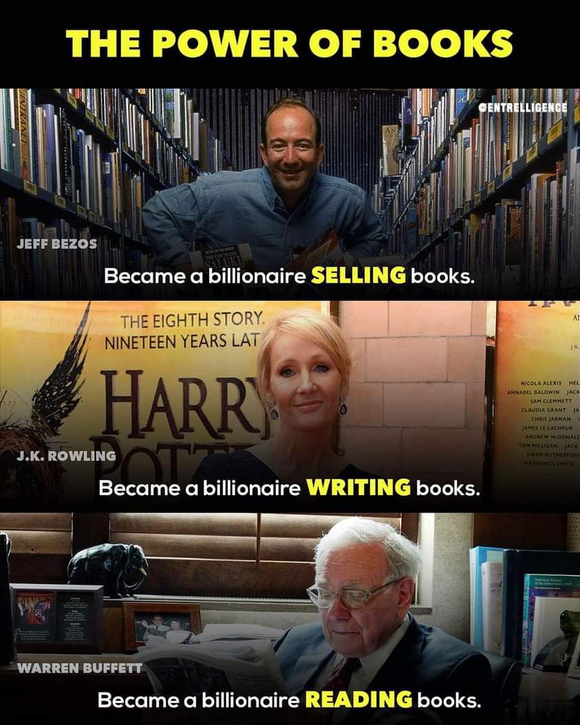 You can live a thousand different lives with books in a thousand different ways. Here's just 3 of them❤