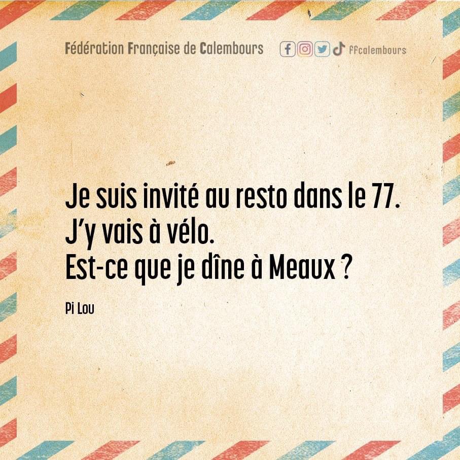 Federation Francaise de Calembours tweet media