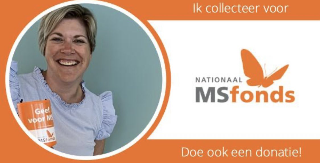 Volgende week is het Nationale Collecteweek voor het Nationaal MS Fonds. Doneer jij ook? digicollect.nationaalmsfonds.nl/rosalie-de-pae…
