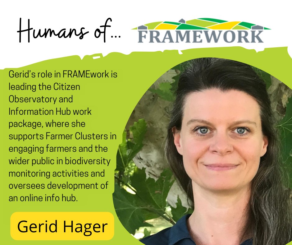 H2020_FRAMEwork's tweet photo. #humansofframework 🦋 Meet Gerid Hager, a research project lead at @IIASAVienna. She develops participatory and educational approaches and tools to science and systems thinking incl. citizen science, serious games, and participatory modelling. Read on👉 https://t.co/EJVMp7Ro4v https://t.co/c71MfOhvFe
