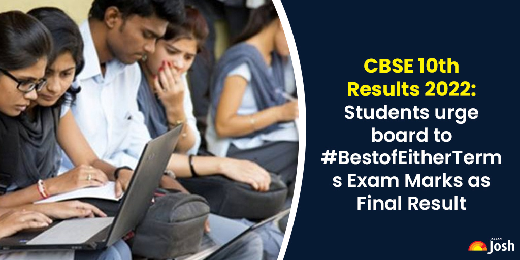 Jagranjosh's tweet photo. Students urge board to #BestOfEitherTerms Exam Marks as Final Result, Get Details Here
#CBSEconsiderBestOfEitherTerms #CBSE 

https://t.co/bu5JC3FylN https://t.co/yHnGUxMTZH