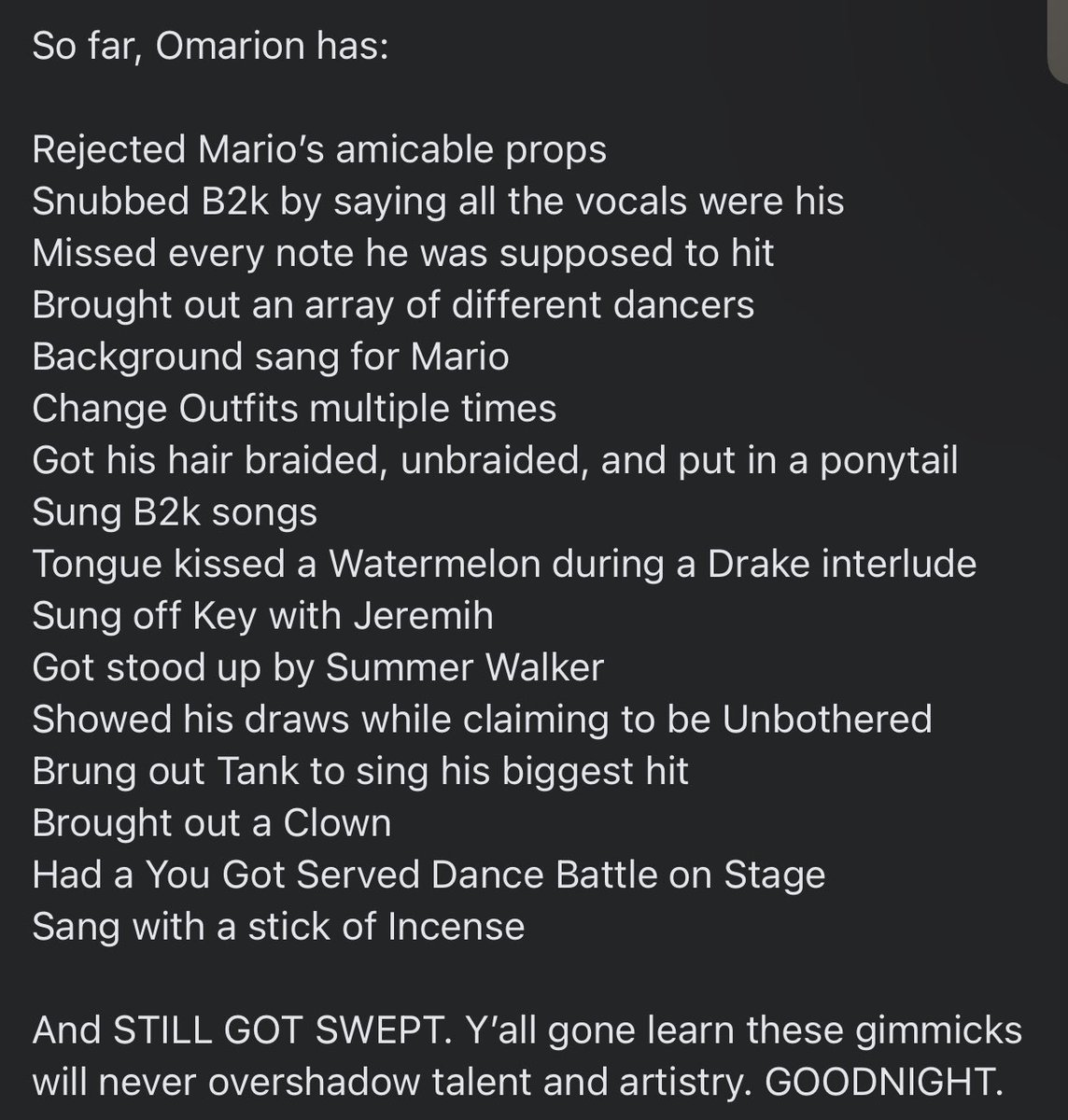 TiaOnMyDayOff's tweet image. Pretty much #OmarionVsMario #Verzuz