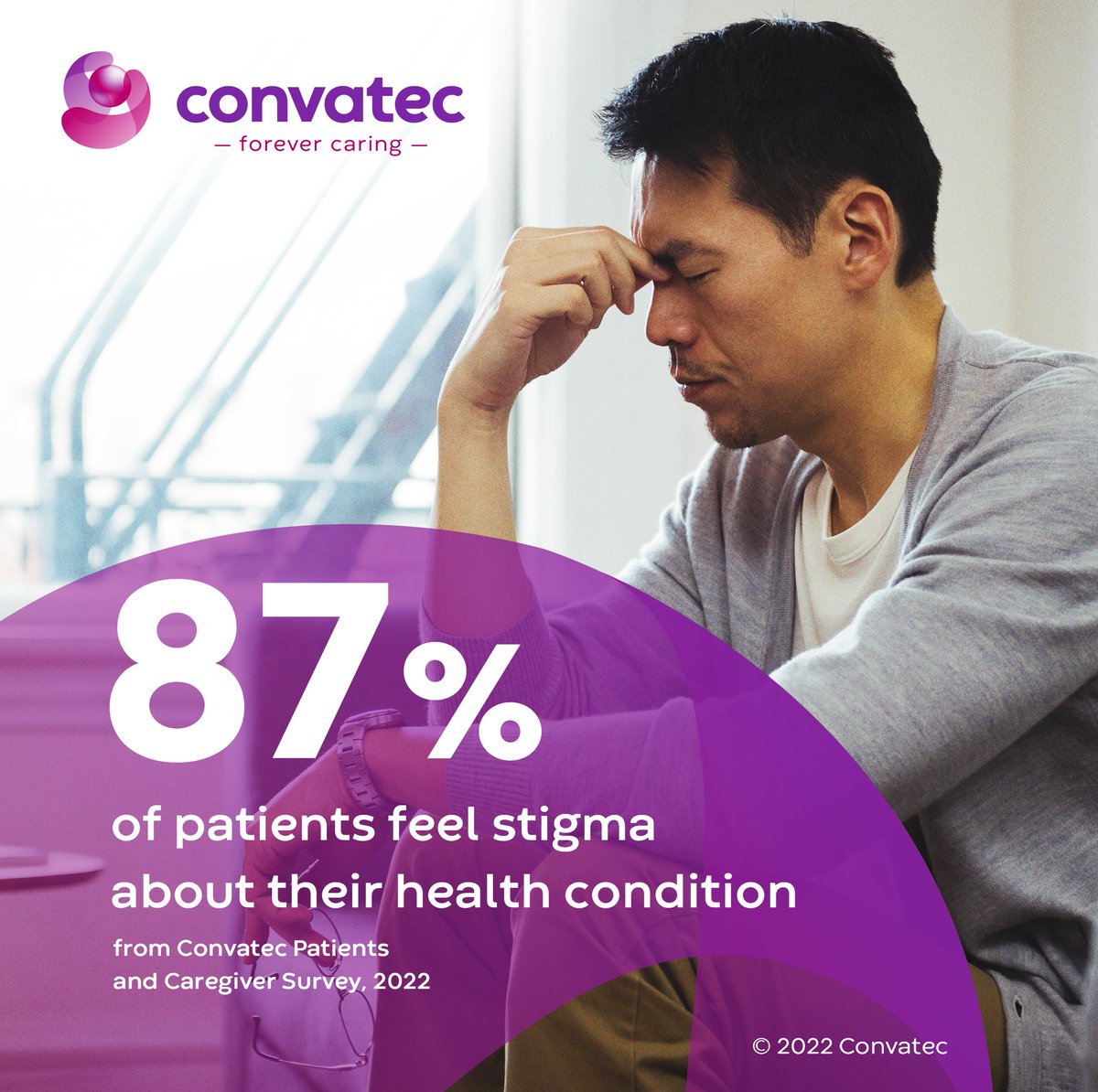 ConvatecIC's tweet photo. At Convatec, we’re on a journey to #forevercaring. Our ambition is to ensure patients and their caregivers get the guidance and support they need in the face of #stigma. 

Learn more: https://t.co/Xb8WxTHpIN

#ForeverConvatec #Healthjourney https://t.co/6PqbWNhLwA