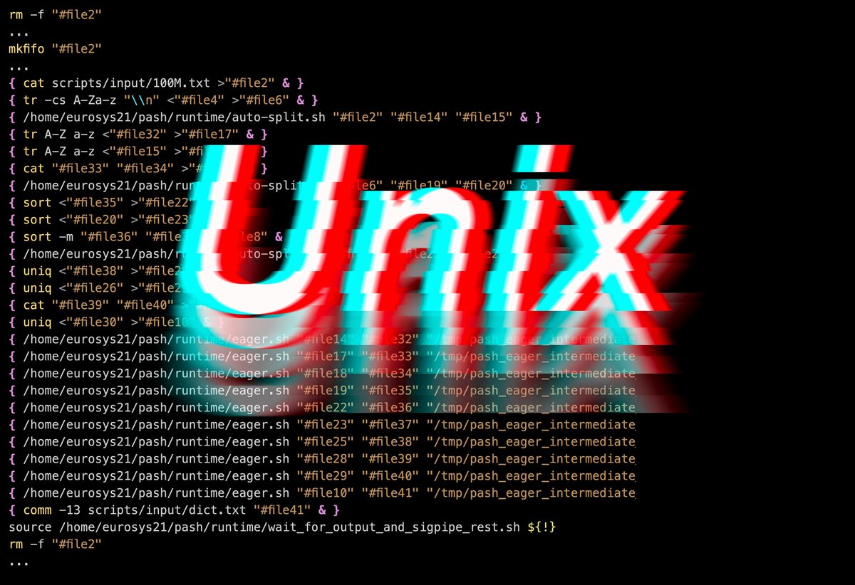 Researchers have created a technique that boosts the speeds of programs that run in the Unix shell, a ubiquitous programming environment created 50 years ago, by parallelizing the programs. mitsha.re/tlwG50Jsumm