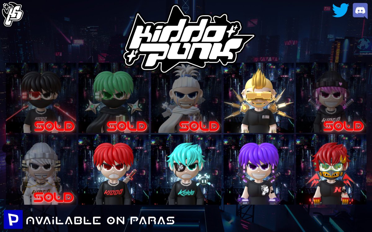 3D PFP “KIDDOPUNK” on Paras🤖💫🪐 @ParasHQ 

⭐️Only 5 kiddo available on paras👀
⭐️1.5 N Common | 3 N Rare

paras.id/collection/kid…

We wait for new kiddo,Let’s be our crew🚀

#NEARnft #PARASnft #paras #nftcollector #NFTsales #NFTthai