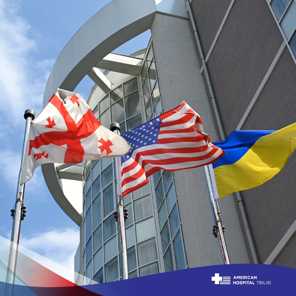 AmericanTbilisi's tweet photo. 🎉American Hospital Tbilisi will provide adult and pediatric, including emergency, outpatient, and surgical services to Ukrainian citizens completely free of charge.

📞 For detailed information, contact us: +995 (32) 2 009 009

#Ukraine https://t.co/sI0fLM9ZqT