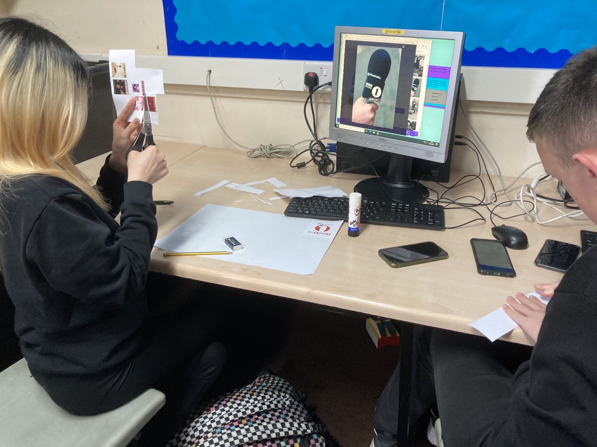 Some great work by our N5 Creative Industries class who are responding to a Brief to Make Radio more interesting/engaging for young people - this group have chosen a poster presentation #creative #personalisationandchoice  ⁦<a href="/oldmachar/">Oldmachar Academy</a>⁩ ⁦<a href="/oldmacharExpArt/">Oldmachar Expressive Arts Faculty</a>⁩