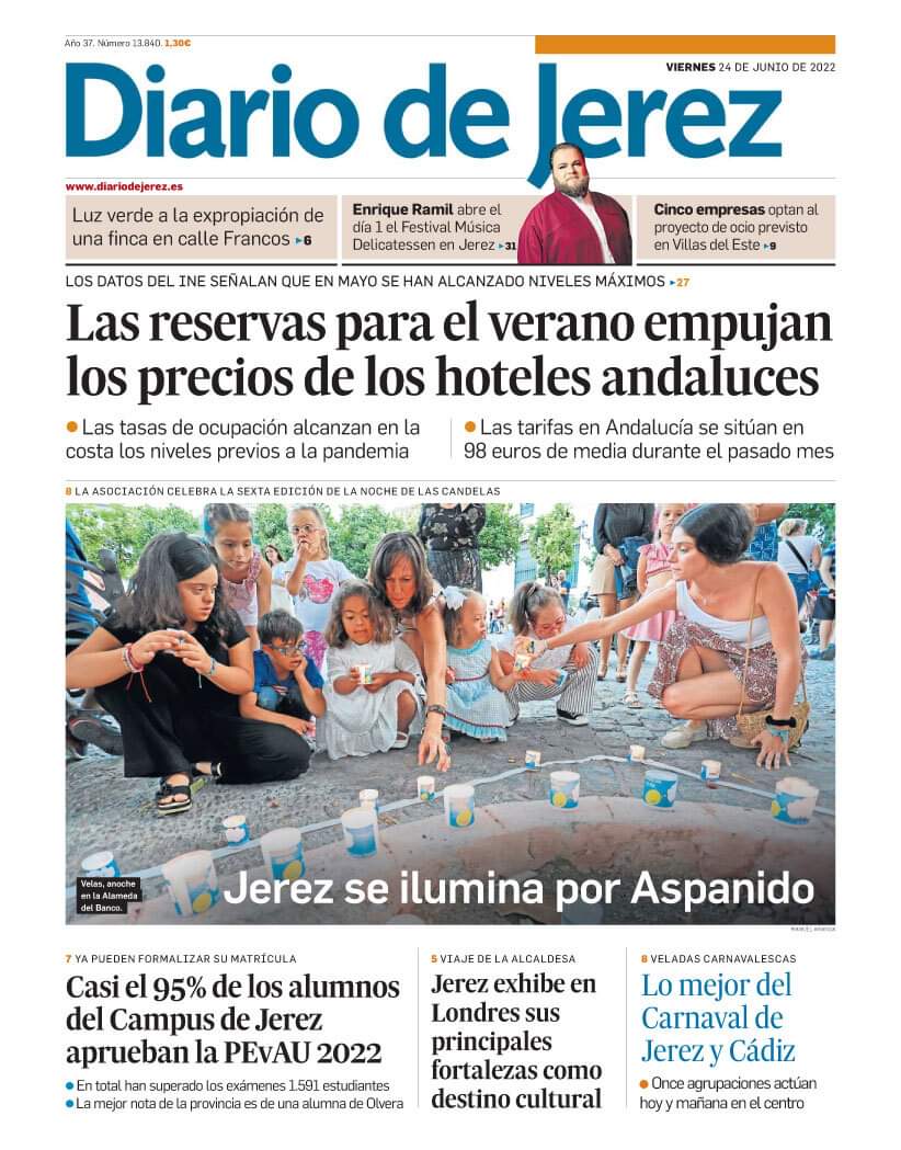 ¡Hoy en la portada de Diario de Jerez! 😊

<a href="/diariodejerez/">Diario de Jerez</a>