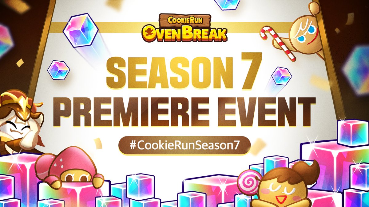 CookieRunOBEN's tweet photo. Season 7 Premiere Event! 🐉
Let us know what you look forward to the most in this update!
We'll give out 777 Rainbow Cubes to 100 winners picked randomly! 🌈
Make sure to add #CookieRunSeason7 and your player ID to enter the giveaway!

⏱ Event only opened for the next 2 hours! https://t.co/WbmPrPAWmw