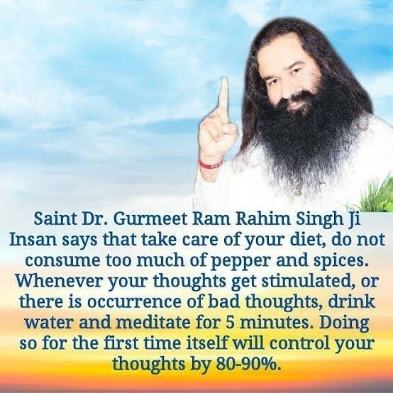As we know, Health is Wealth.
Our habits determine our health. We must develop good habits to keep ourself fit &amp; healthy. Millions of people at Dera Sacha Sauda follow the health tips given by Saint Gurmeet Ram Rahim Ji &amp; are making their life healthier &amp; better. #FridayFitness