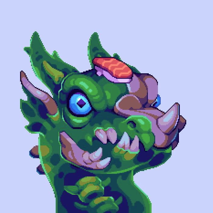 nfkeetz's tweet photo. Is #dragonzfollowdragonz 🩸🌙 still a thing? 
@AkumuDragonz 

Been wanting to pickup an Akumu for a while now and this guy randomly got floored as soon as I opened @NFTNerdsAI 

Felt like fate. Boku slime! https://t.co/ggjoBADy39