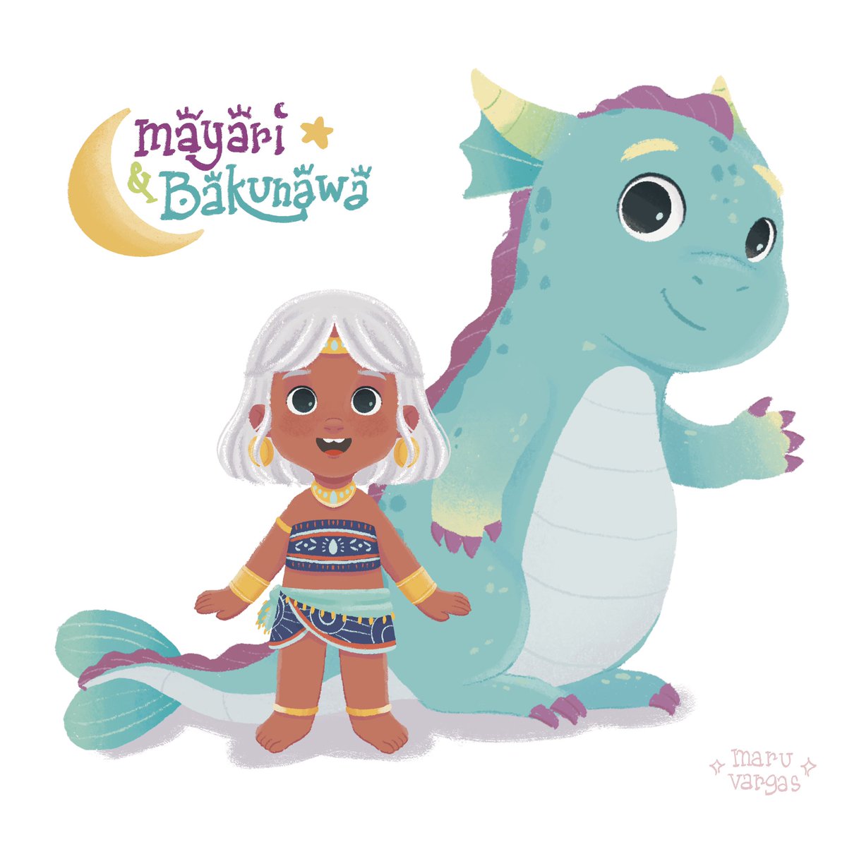 maruvargasdraws's tweet photo. Mayari and Bakunawa ✨ created this babies for a personal project I am working on. The characters are based from the Philippines’ mythology. Mayari is a Moon Goddess and Bakunawa is a moon-eating dragon. ✨ https://t.co/v45pOEx0DQ