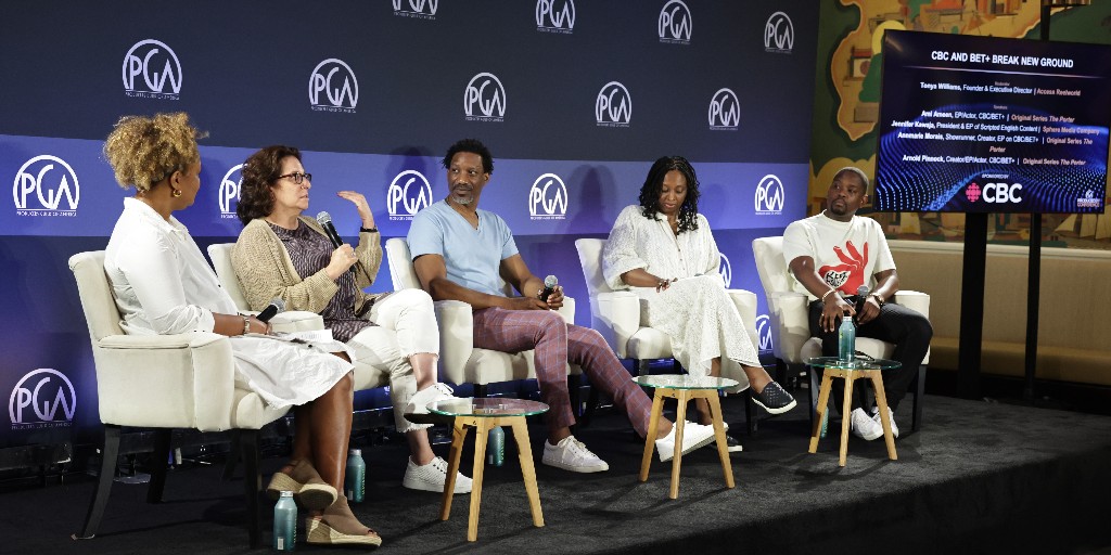 PresidentCBCRC's tweet photo. I was delighted to spend some time over the weekend with the incredible people behind @ThePorterSeries ahead of the #ProducedByConference. 

@betplus, @Sienna_Films, Annmarie Morais, @ronnierowejr, @AmlAmeen, @_mounatraore, Jennifer Kawaja, Devin Griffin, @ap4life7, @reelworld https://t.co/Q7dIauouxC