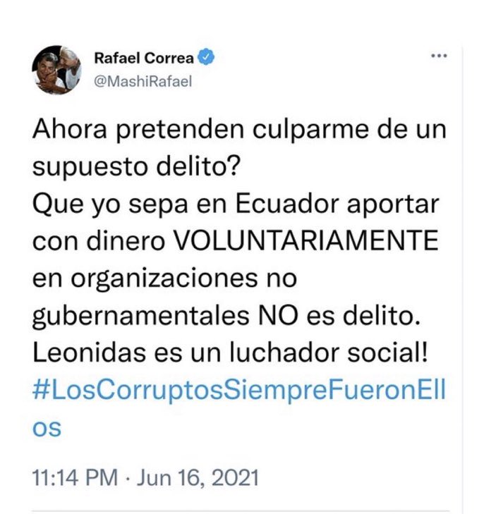 lepantox's tweet photo. No es delito que aportes dinero a la Conaie, faltaba más. Pero sí es sospechoso que la Conaie acepte dinero de delincuentes. https://t.co/uvFITTSw4F