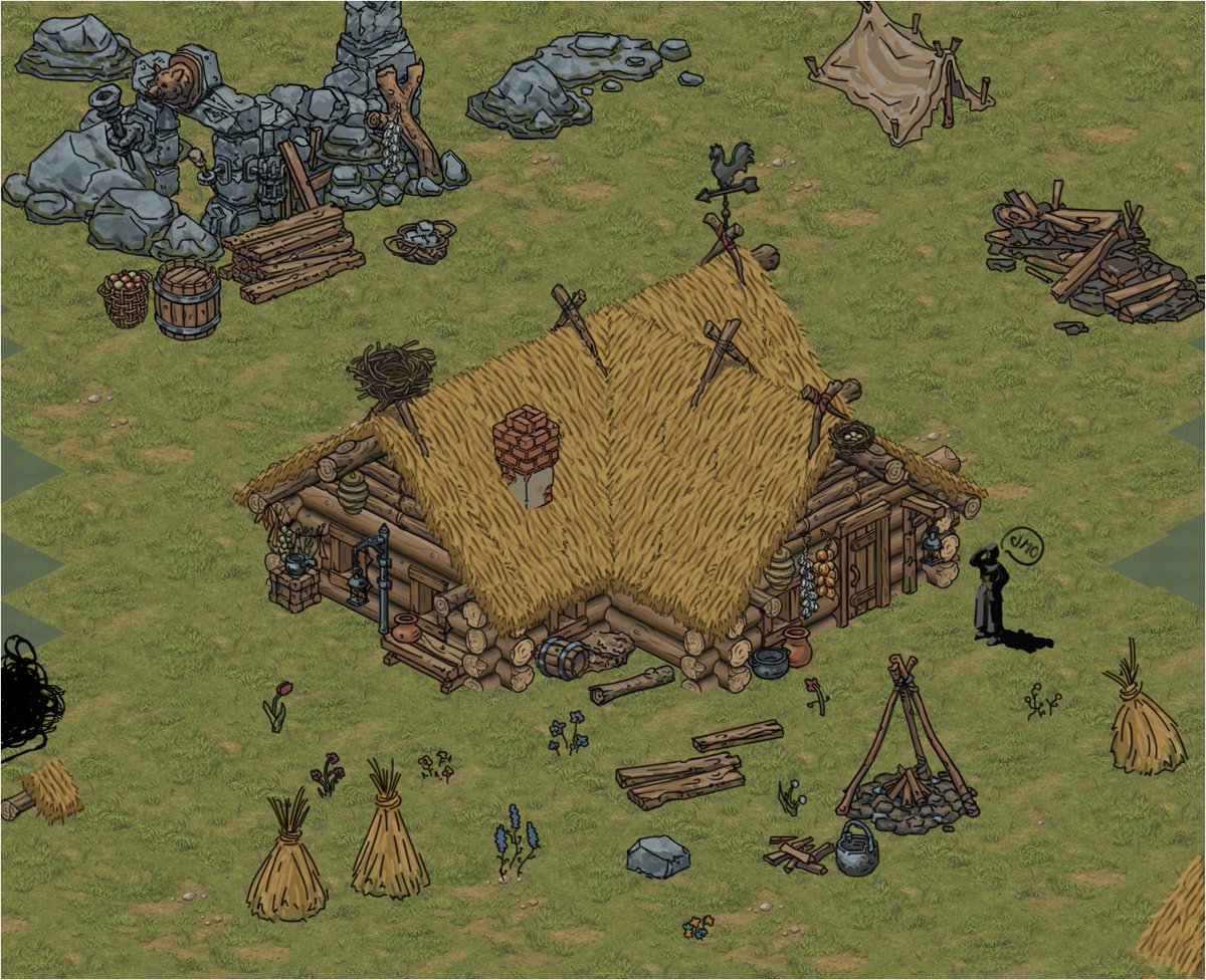 WIP Creating more sprites for house building and decoration
#gamedev #RPG #CRPG #art #2dart