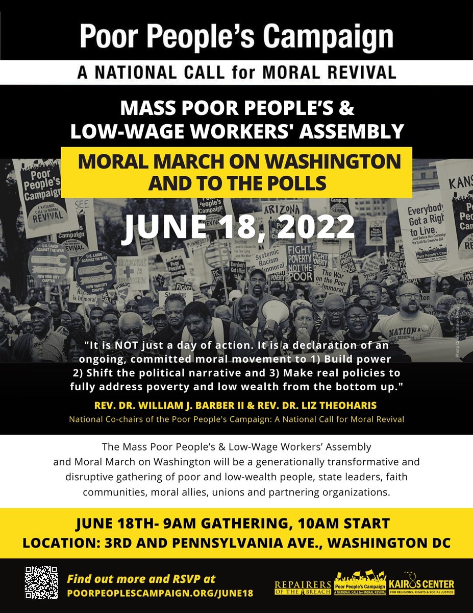 This Saturday, June 18,  is the Poor People's Campaign Assembly and Moral March in Washington DC. (Axel and Elaine will be there!)You can watch the livestream at this website--poorpeoplescampaign.org/livestream/

uucmp.org/living-the-8th…