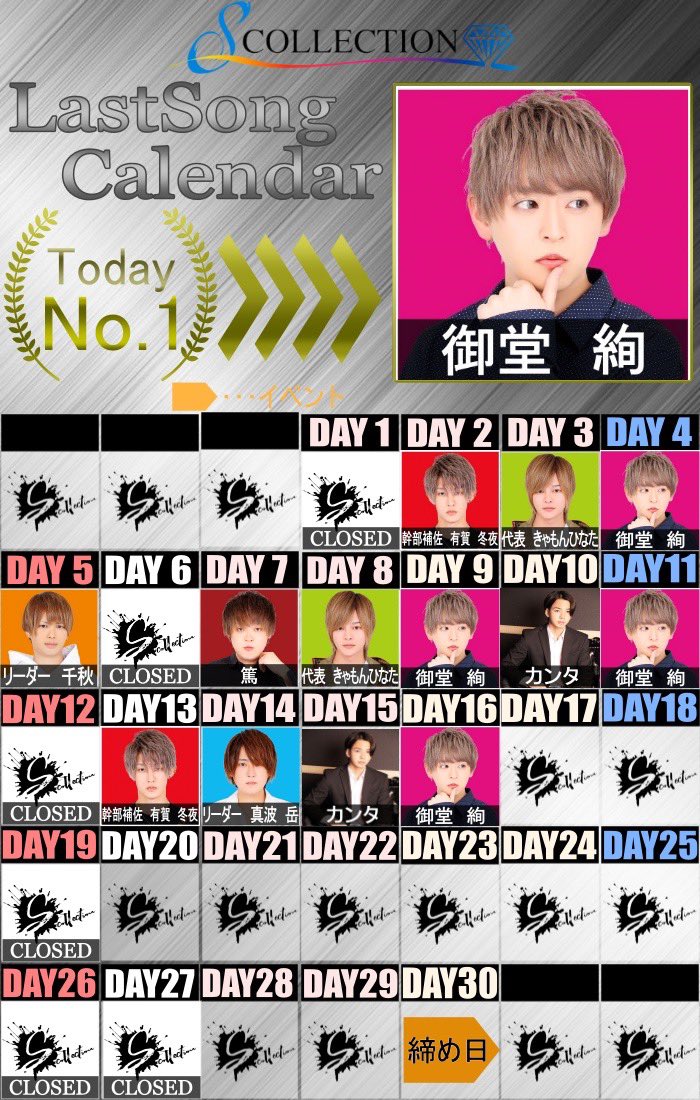 S_COLLECTION620's tweet photo. 💎エスコレクション💎
本日のNo.1は…
👑 御堂 絢 👑
でした‼️
\✨エスコレ新規無料✨/
6/30迄となってます‼️
是非ご来店ください😄
#岡山 #ホスト #岡山ホスト #岡山エスコレ #メンズクラブ #ホスト初回
#SCollection https://t.co/wRXlRHrCdW