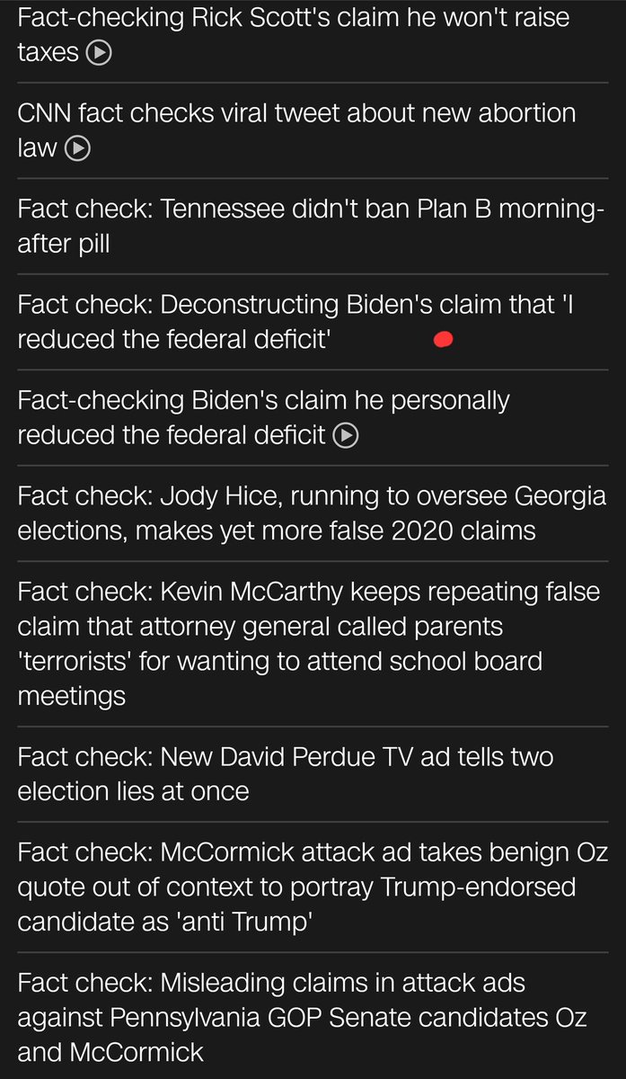 Landru12's tweet photo. @ChicaChica109 @DanieWilson2 @ddale8 Just looking at recent history: of the past 23 fact checks, Biden/White House accounted for only four. https://t.co/goRW9286pN