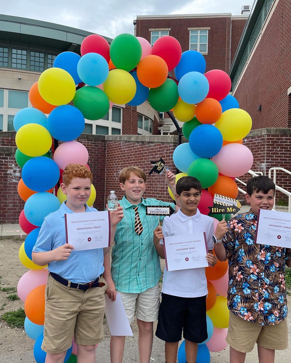 PeircePto's tweet photo. Congrats to the Peirce School Class of 2022! Wishing you all the best in your adventures ahead. You’ll always have a home at Peirce School! #peircepride #fifthgradegraduation https://t.co/1LJlg6XY5U
