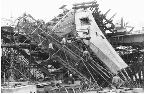 InfraBuild_Aust's tweet photo. Construction of the Sydney Opera House commenced in 1959 and was completed in three stages over the following 14 years. Most of the structure was formed from precast concrete made by @arcreinforcing – a brand of InfraBuild. #infrabuildhistory https://t.co/1EUFuSOeJ7