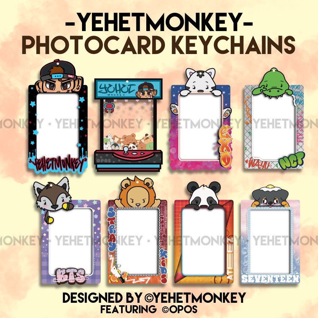 YehetMonkey's tweet photo. Vote in my Instagram story which designs you’d want :) I have designs for #NCT #Seventeen #Ateez and #StrayKids 

You can preorder #EXO, #BTS &amp; the crane game (fits #MonstaX PCs too!) in my Etsy Shop now! https://t.co/MywC3kOsyu