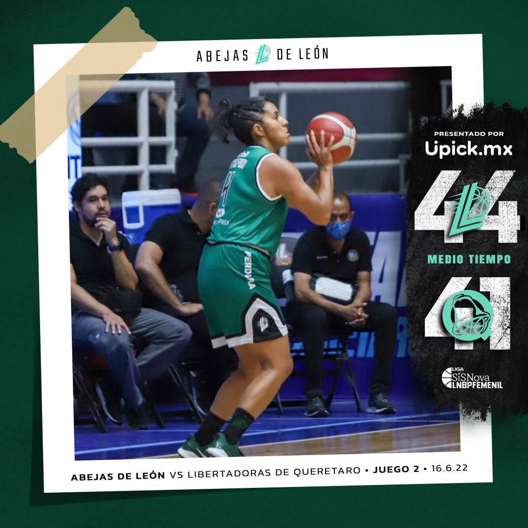 Abejasdeleonfem's tweet photo. 🔥 Ventaja al momento en el Arteaga ✌️
#UpickMx presenta el marcador al descanso, ¡Venga equipo, vamos por más! 💚
📺: Fb Live Abejas de León
#HolaLeón || #JuntasXLeón https://t.co/0X6tP4zgFe