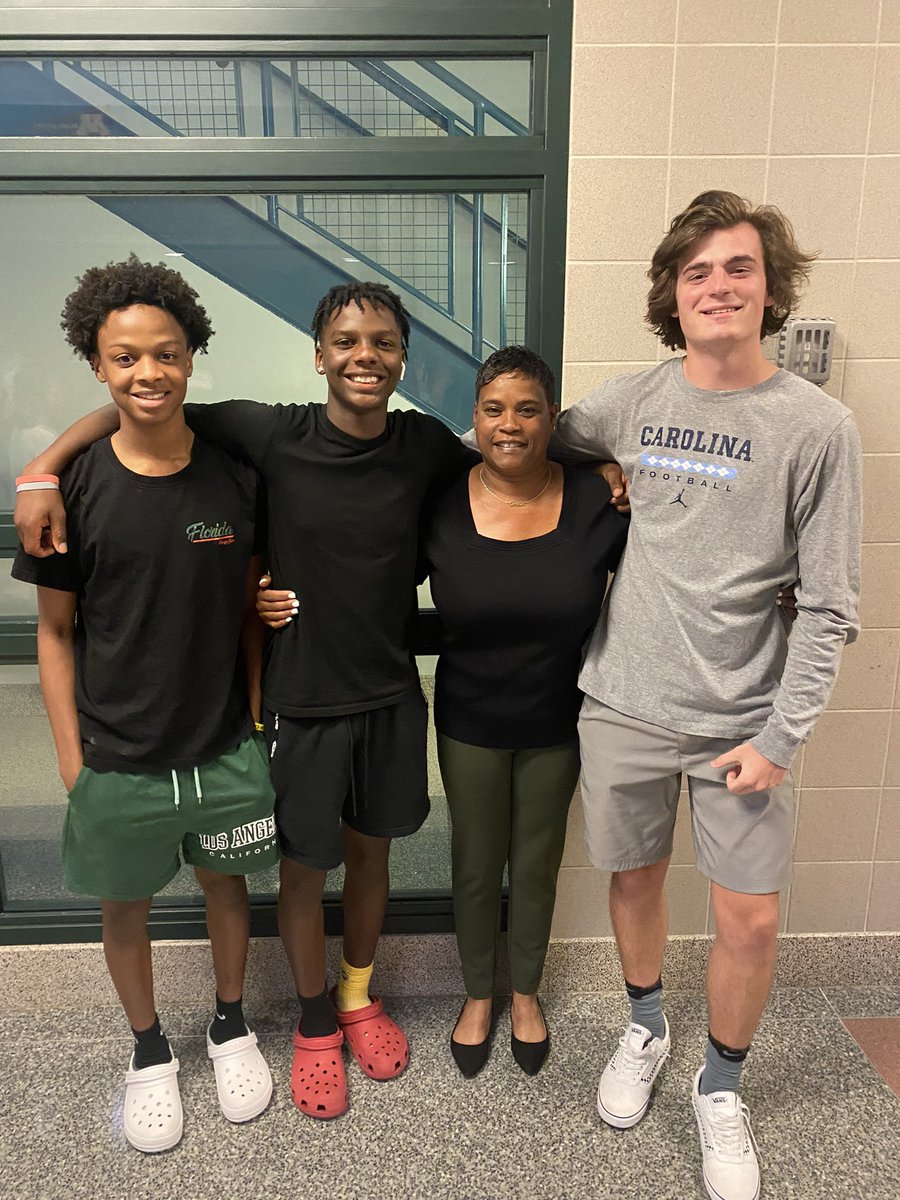 AmberKeever's tweet photo. Enjoyed the 5th grade promotion ceremony for Fin and the boys got to see one of their faves from @WTCookeSchool https://t.co/gG9WOFGNET