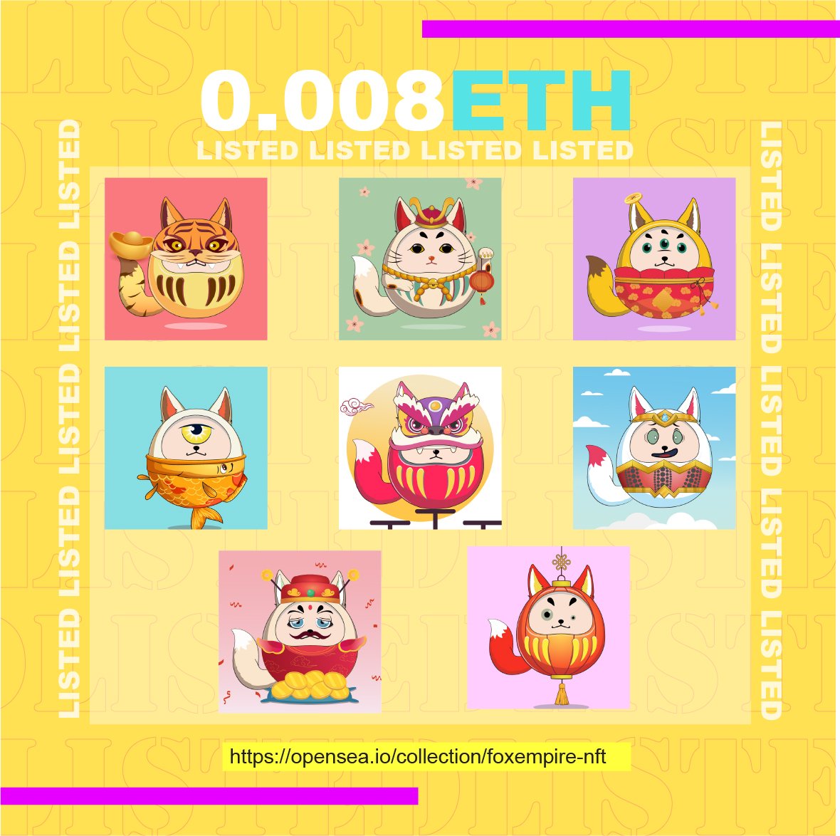 GM🌞 #NFTCommmunity 

Adopt them😍 they are waiting for u

Buy today to get 10x ur investment🚀  in early stage

Unique hand drawn🖌️
🌐Polygon  (no gas fee! ⛽

opensea.io/collection/fox…

#nft #NFTdrop #NFTartist #NFTartists #NFTsales #nftcollector
#NFTProject  #NFTartist