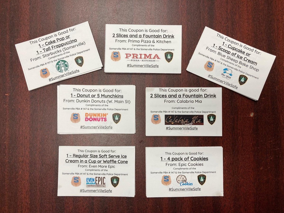 The Somerville Police Department has implemented a Safety Program this summer to make sure that our students and children in town are staying safe. 
#SummerVilleSafe