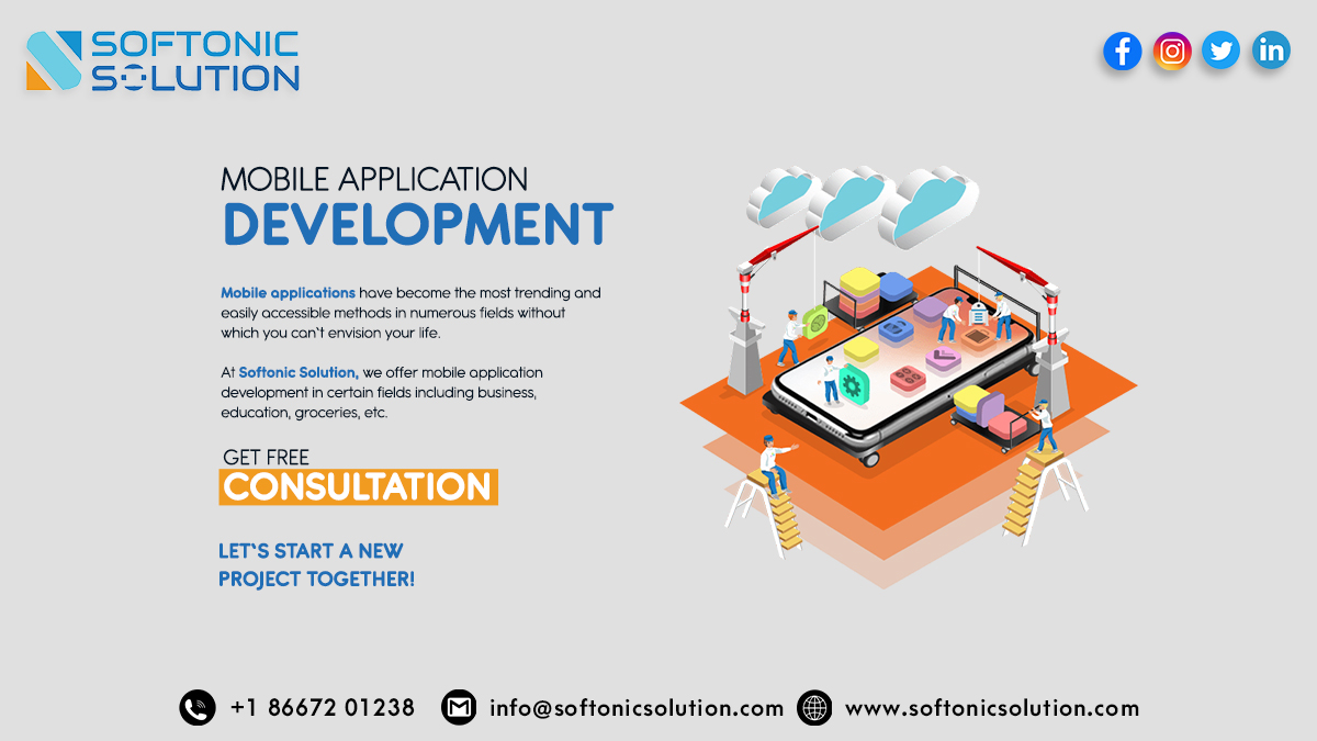 Softonic Solution develops potential mobile apps with great user experience. Unique features, appealing UI/UX, and smart assistance can help business in different segments to grab never-ending opportunities. Visit softonicsolution.com

#mobileappdevelopment #business #app
