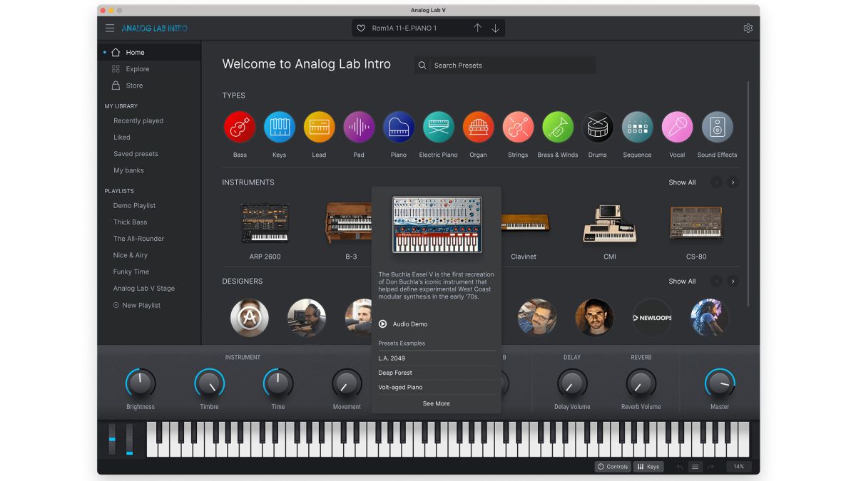 computermusicuk's tweet photo. Free Arturia Analog Lab Intro plugin: 500 presets from 28 classic V Collection synths https://t.co/XpjzvWy9Hi https://t.co/ulfSZDevMd