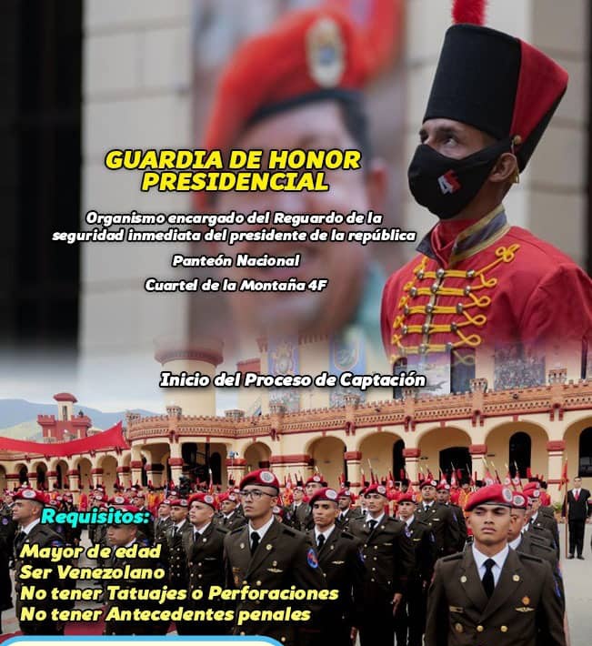 JoelBoada4's tweet image. #GuardiaNacional se solicita personal que quiera pertenecer a la #GuardiaDeHonorPresidencial dónde puedes pasar A otros cuerpos, cómo #Dgcim #CICPC y otros más para más información 04241410297