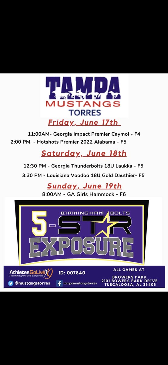 TMTStangs's tweet photo. Strong competition this weekend, cannot wait!! Come check us out!! 🐎🥎💪🏼
@TampaMustangs 
@Tbolts5Star 
@sincSports 
@mustangstorres https://t.co/8bxGYJtHzT