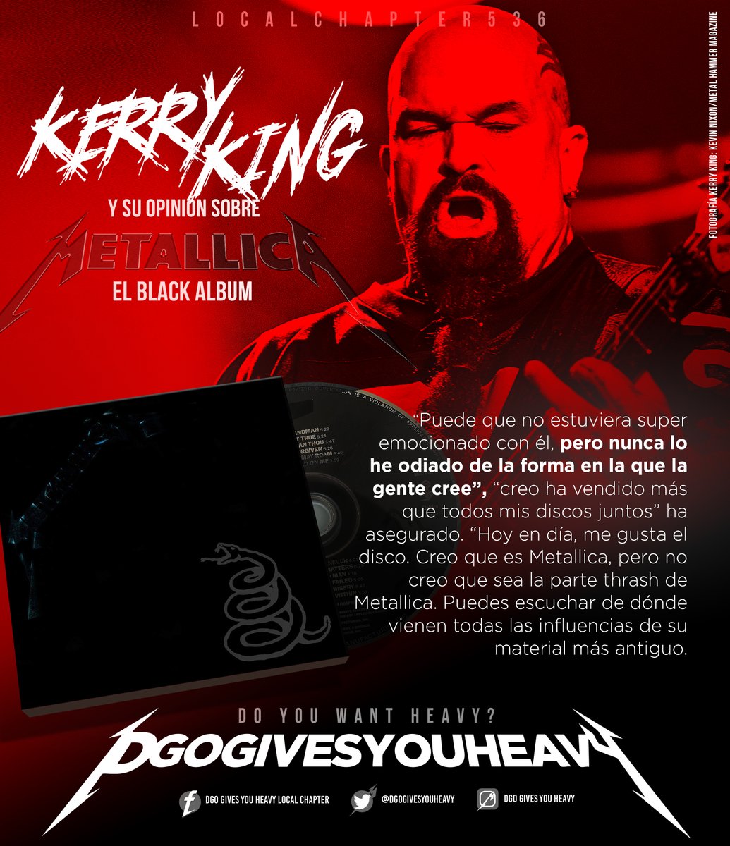 DGOgivesyouhea1's tweet image. @Slayer #KerryKing @Metallica #Metallica #LocalChapter536